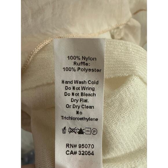 Weston Wear ANTHROPOLOGIE Caraz Aztec Cap Sleeve Dress Ruffle Petticoat Sz XL - Picture 5 of 6